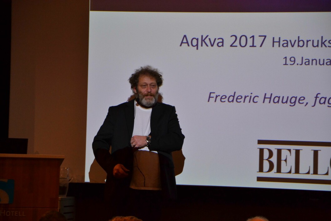 Fredric Hauge fra Bellona under Aqkva Stord 2016. Foto: Linn Therese Skår Hosteland.