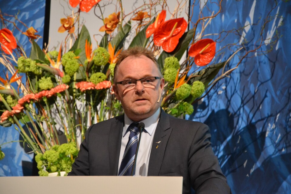 Fiskeriminister Per Sandberg under NASF 2017. Foto: Linn Therese S Hosteland. Fiskeriminister Per Sandberg under NASF 2017. Foto: Linn Therese S Hosteland.