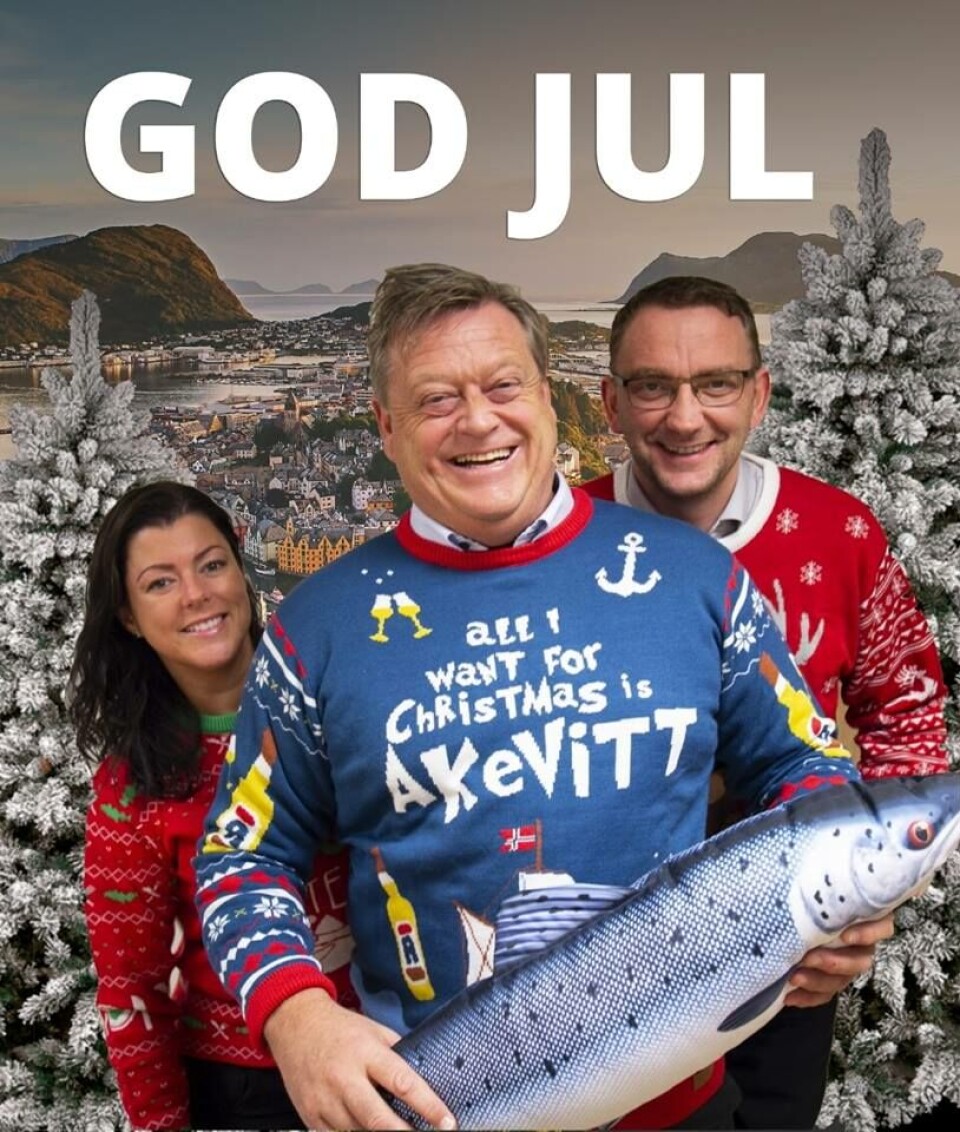Nesvik ønsket nylig alle god jul på Facebook, og skriver at vi ikke må glemme sjømat på menyen i julen. Foto: NFD