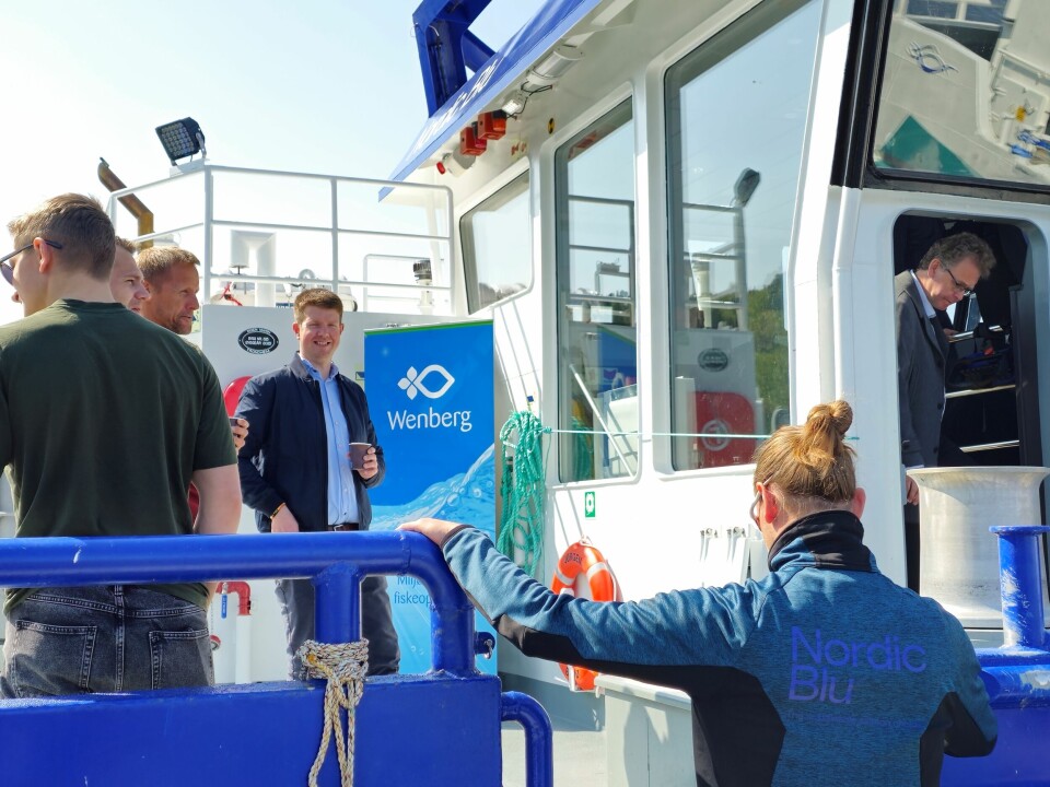 Omvisning ombord ny arbeidsbåt.