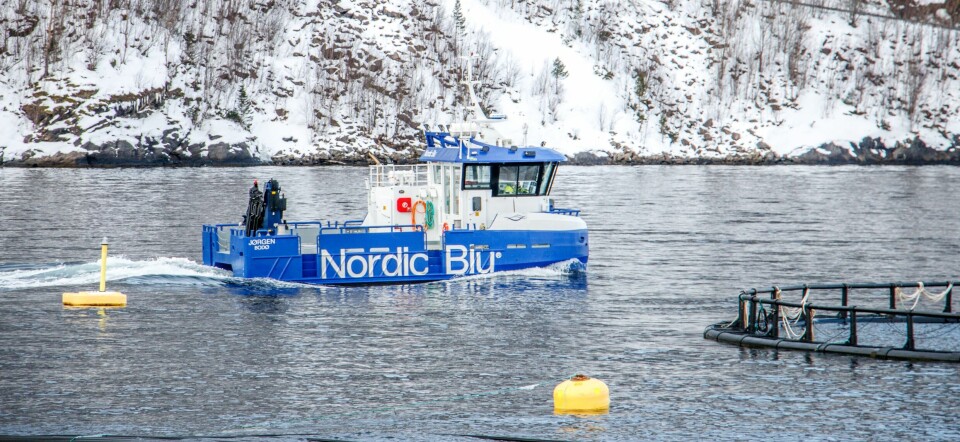 Ny arbiedsbåt på lokalitet.