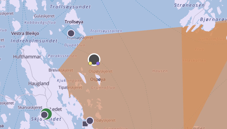 Det er påvist ila på lokaliteten i Austevoll.