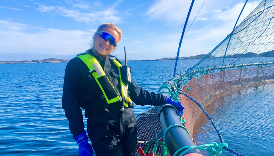 Ingvild Tryggestad på merdkanten. Ingvild Tryggestad på merdkanten.
