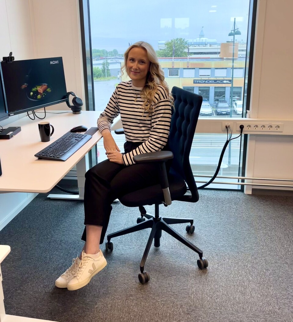 Tryggestad har etter mastergraden funnet seg til rette på Mowis kontor i Trondheim.