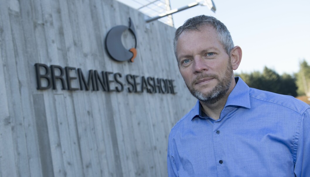 Simon Nesse Økland i Bremnes Seashore forteller at selskapet møtte finansministeren tirsdag. Foto: Bremnes Seashore