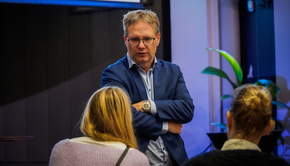Mons Alfred Paulsen i Advokatfirmaet Thommessen. Her under et arrangement i regi av Bergen
Næringsråd der Havbruksutvalgets NOU ble diskutert.