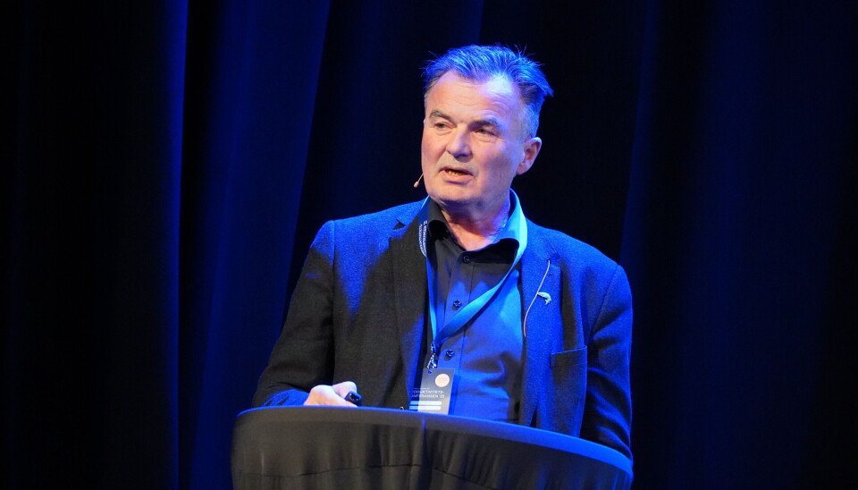 Geir Magne Knutsen, fagsjef for strategi og utvikling i Bremnes Seashore under Produktivitetskonferansen i Kristiansund. Geir Magne Knutsen, fagsjef for strategi og utvikling i Bremnes Seashore under Produktivitetskonferansen i Kristiansund.