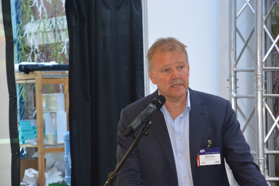Stig Nilsen, konserndirektør havbruk i Lerøy Seafood Group. Foto: Therese Soltveit.
