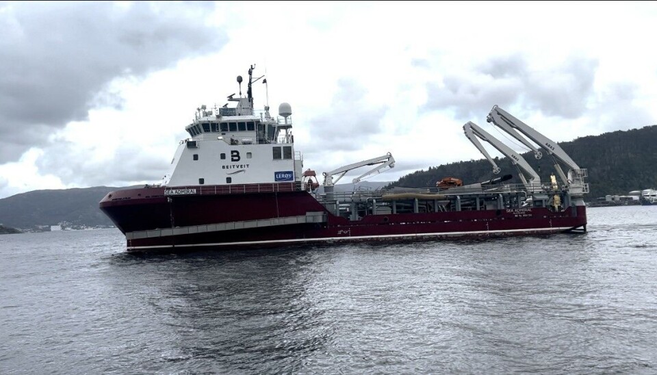 Sea Admiral, den ene av Beitveit Holdings to avlusingsbåter. Foto: Moleaer AS