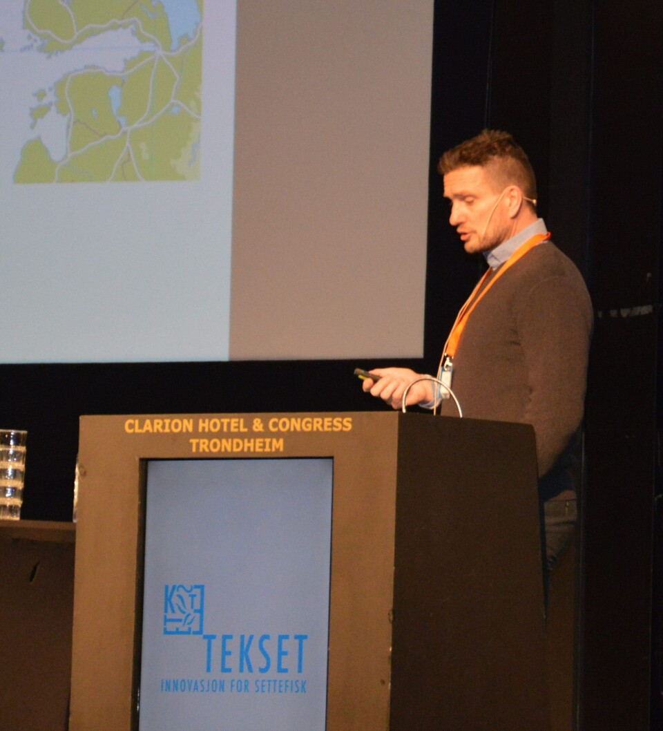 Ole Christian Norvik, settefisksjef i NRS under Tekset 2018. Foto: Katarina Berthelsen.