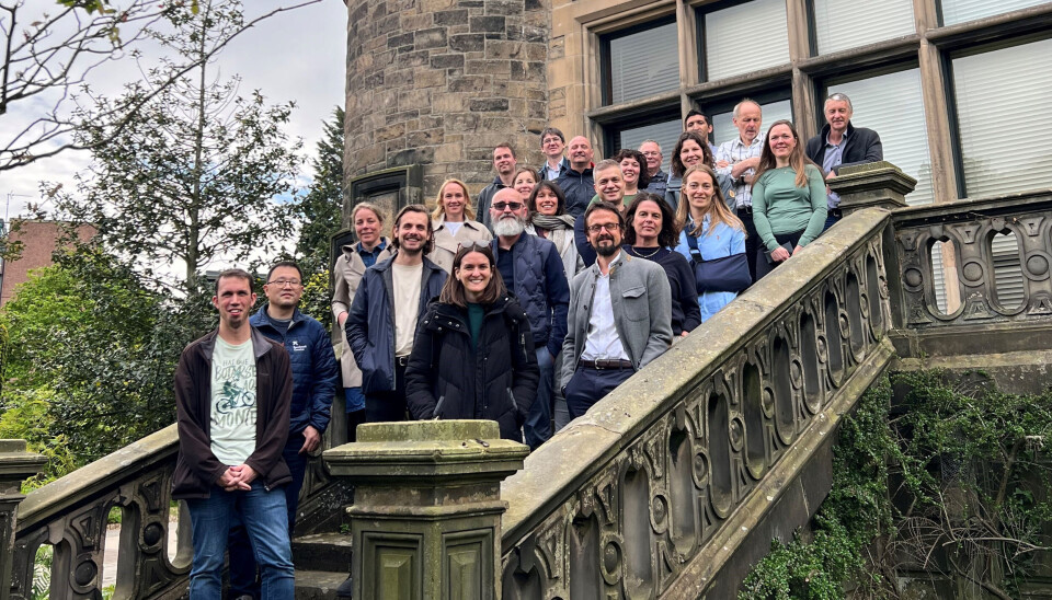 Genredigeringsprosjektet Robinson og Robledo leder, har samlet en stor gruppe ledende forskere fra hele verden – her er de ved Roslin Institute i Edinburgh.