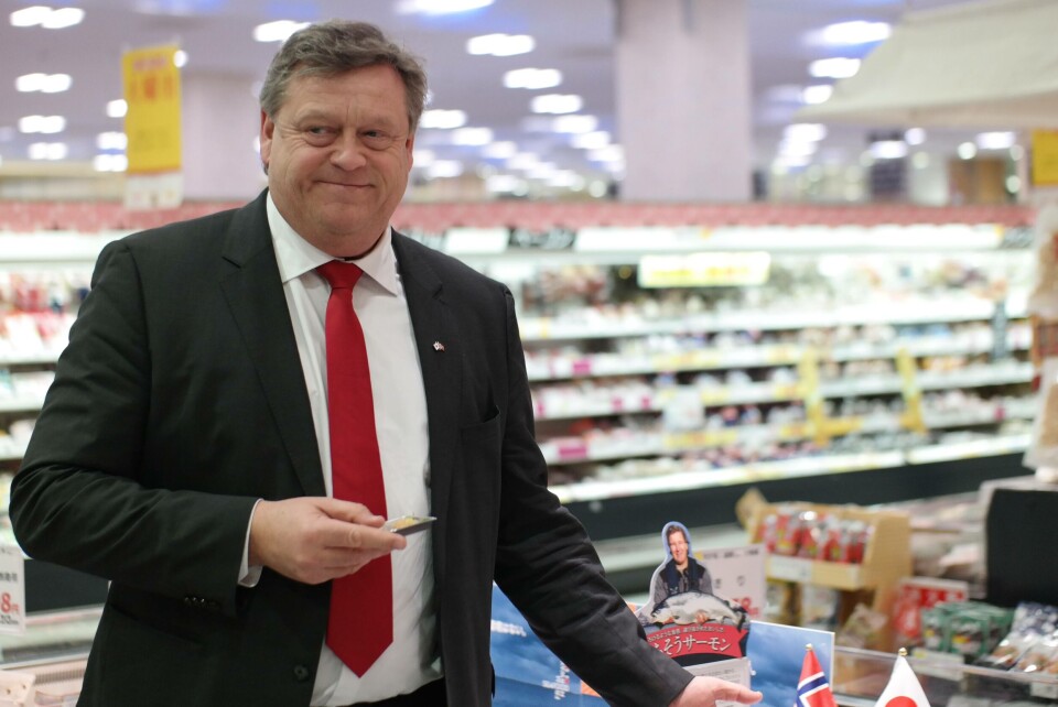 Avtroppende fiskeri- og sjømatminister Harald Tom Nesvik. Foto: Nærings- og fiskeridepartementet