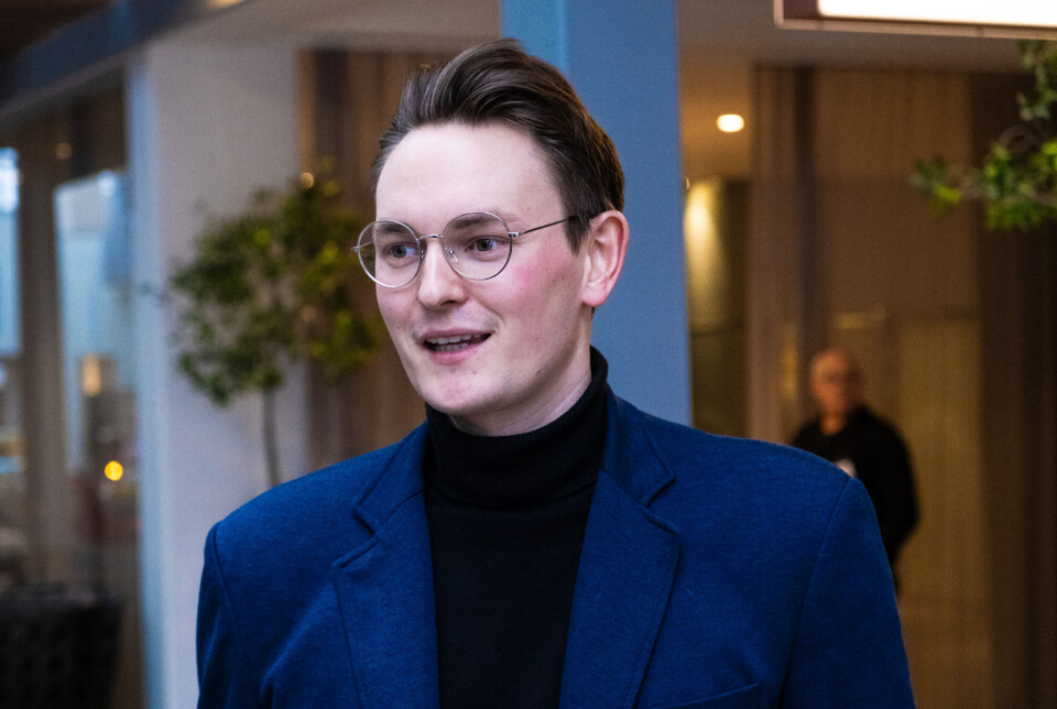 Falk D. Øveraas her under Aqkva-konferansen i 2024.