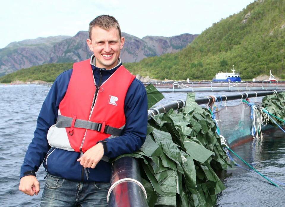 Grûnder Lars Berg-Hansen er stadig på reisefot og besøker kunder på merdkanten. Foto: Norse Aqua.