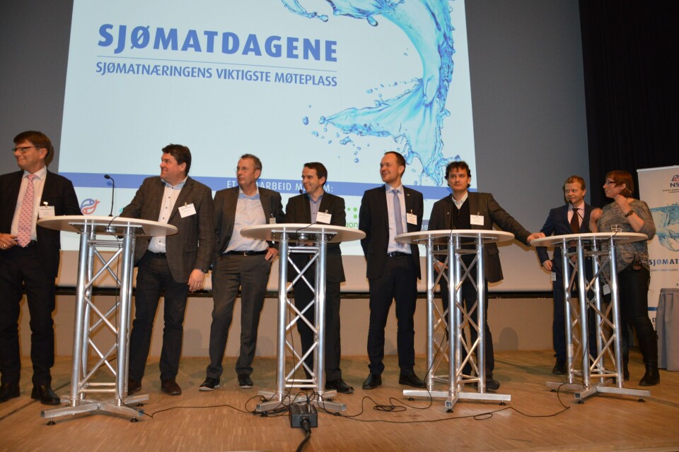 Paneldebatt, sjømatdagene 2014, Amund Drønen Ringdal, Yngve Myhre.