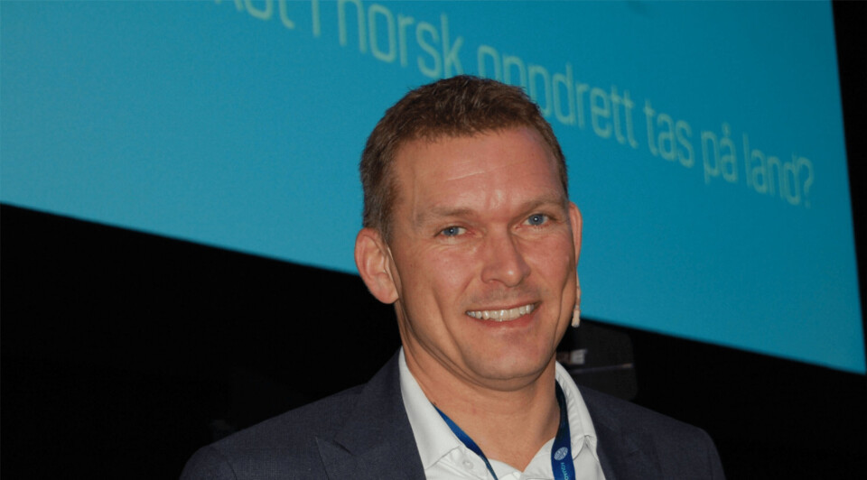 Lars Rohold fra ScanShip mener det ligger store verdier i slam. Foto: Harrieth Lundberg/Kyst.no.