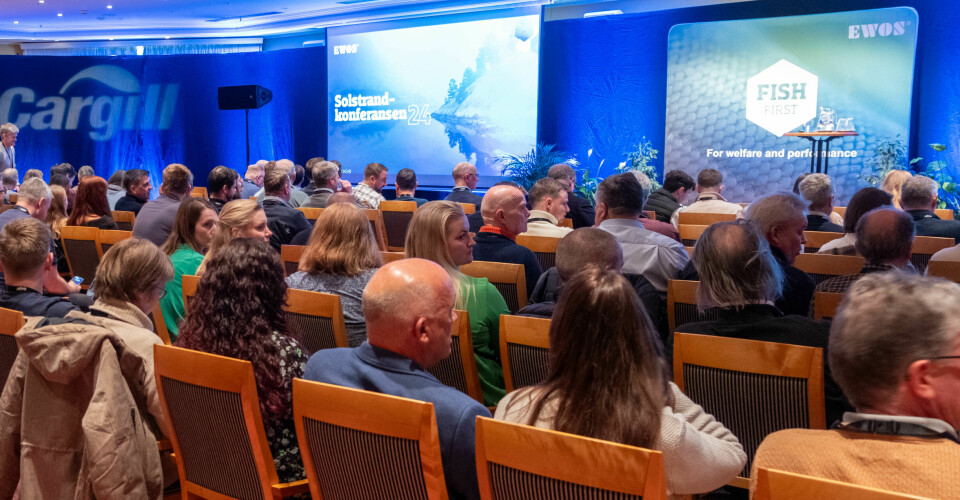 Et fullsatt publikum på EWOS Solstrand-konferansen 2024.