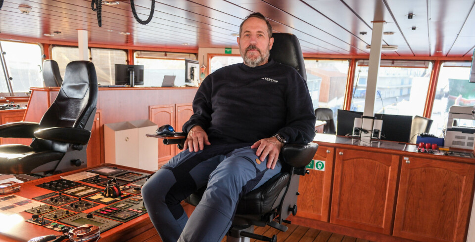 Lars Arne Svendsen (56) trives svært godt som skipper på «Inter Nord», og håper at flere unge som
utdanner seg vil velge maritim næring.