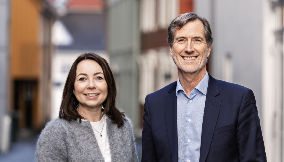 Fra venstre: konsernsjef i Frøy, Tonje Foss og styreleder Walter Qvam.
