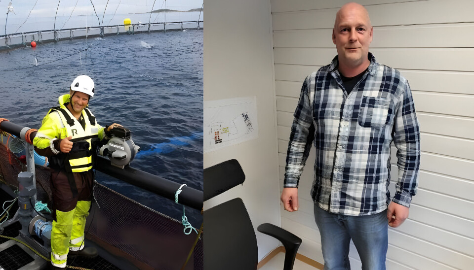 Oppfølgingsleder Ole Roald Danielsen og Fou-leder Andreas Lindhom i Norsk Oppdrettsservice.