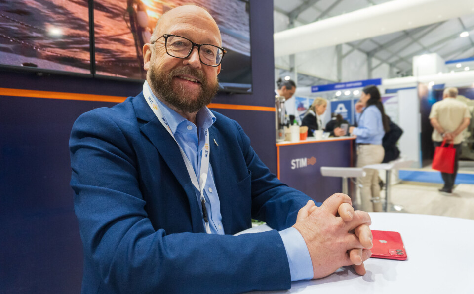 Stim-sjef Carl-Erik Arnesen. Her under Aqua Sur i Chile.