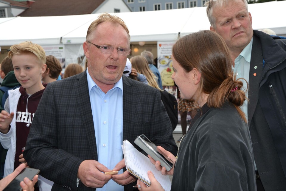 Per Sandberg har stor tro på offshore oppdrett. Foto: Therese Soltveit.