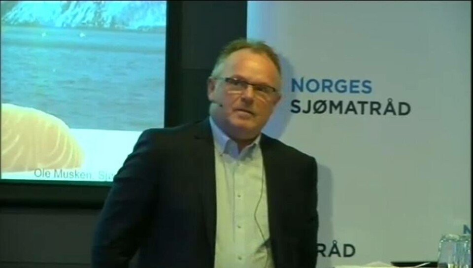 Per Sandberg tror på volumvekst. - De fleste oppdretterne får mulighet til å vokse 6 prosent i år, sa han.