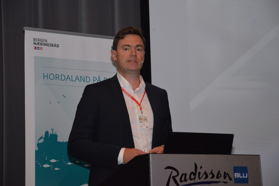 Sjur Malm, økonomidirektør i Lerøy Seafood Group. Arkivfoto: Therese Soltveit.