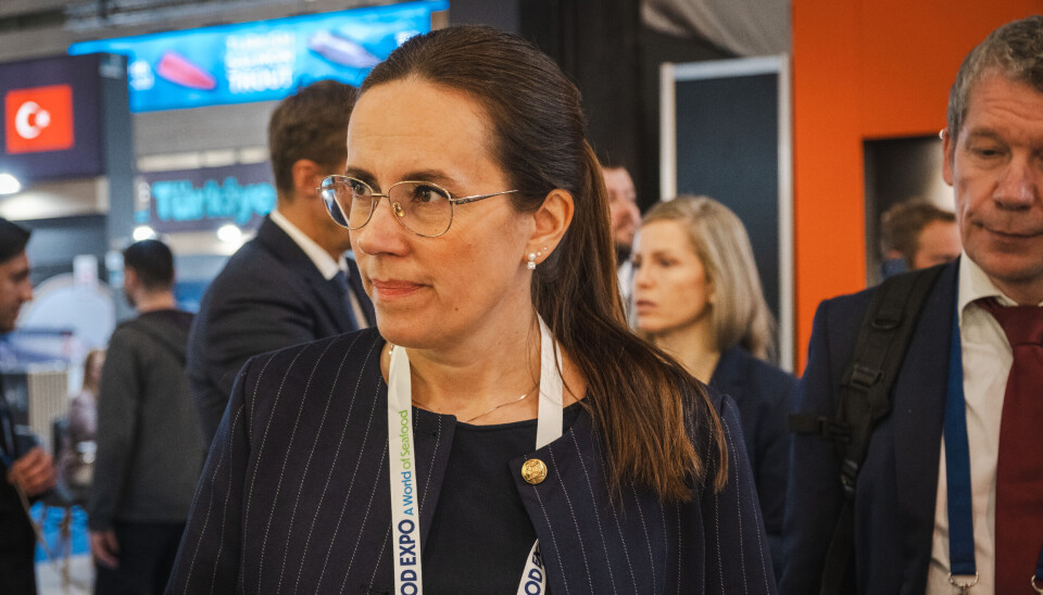 Fiskeri- og havminister Marianne Sivertsen Næss deltar på Seafood Expo Global i Barcelona, for å bli bedre kjent med aktørene i sjømatbransjen.