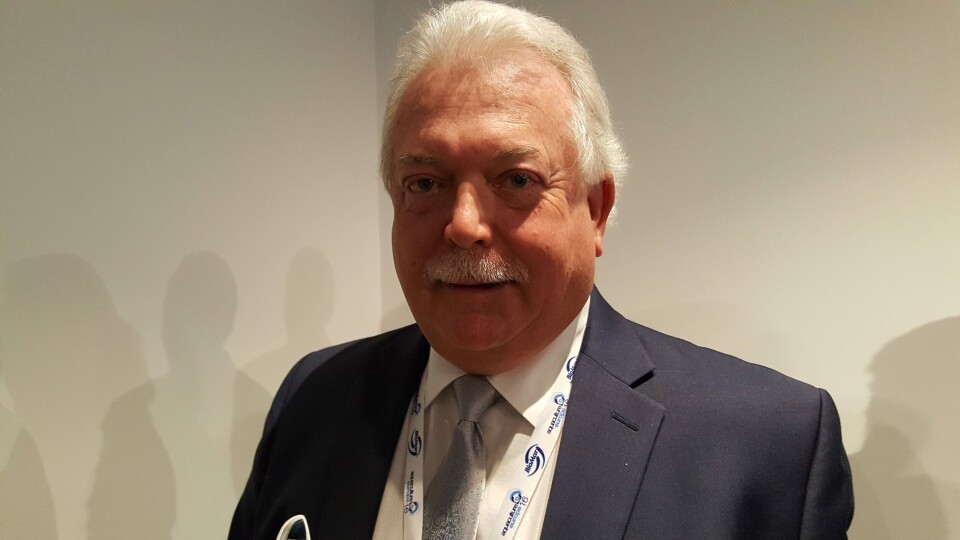 Leder i AquaBounty, Ron Stotish. Foto: Gustav Erik Blaalid.