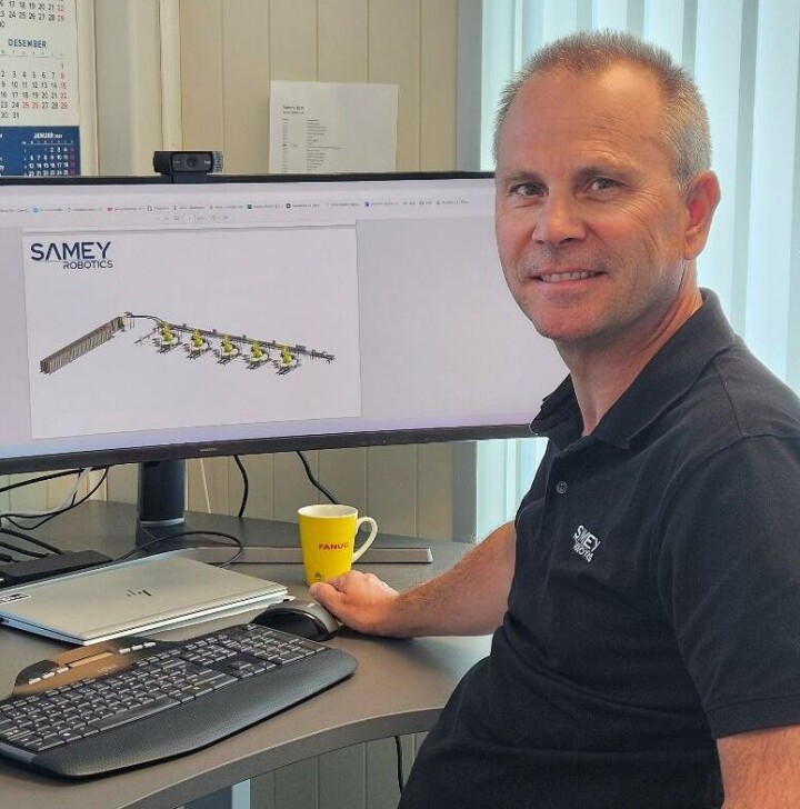 Roy Arne Sørvik i Samey Robotics.