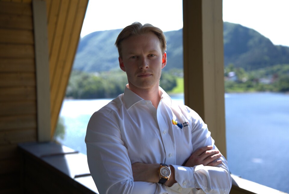 Henrik Bødtker Bjørndal er opptatt av teknologi og bærekraft, og mente derfor jobben i Fjord Maritime var en gyllen mulighet han ikke kunne gå glipp av.