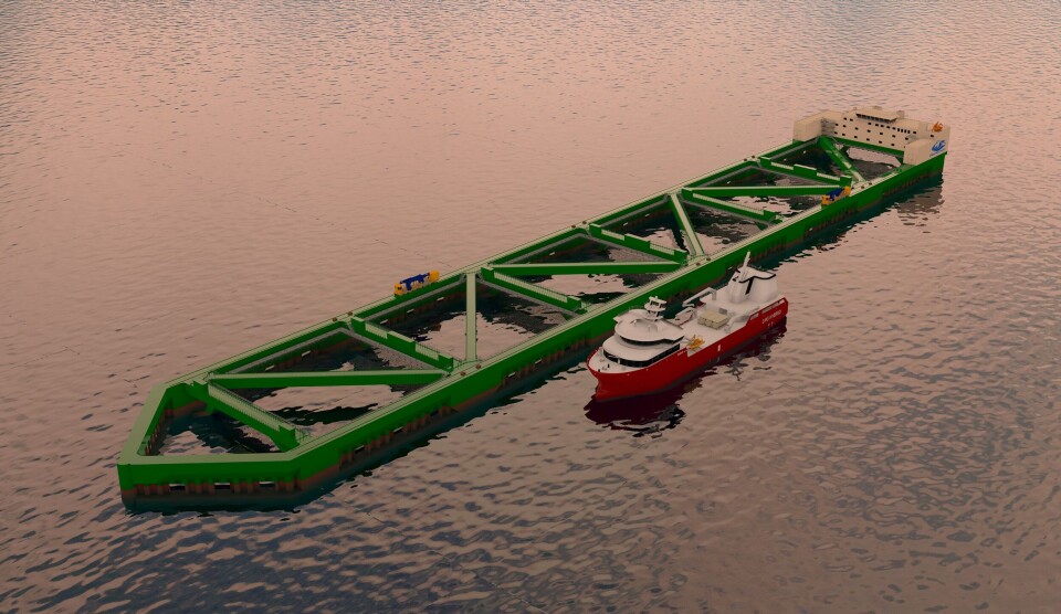 Havfarm 1 er nå under bygging i Kina. Foto: Nordlaks.