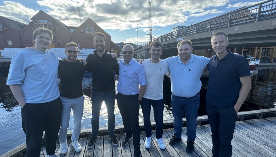 F.v.: Ole Marius Andersen, Endre Tungehaug, Kristian Hoff, Bjarne Anker, James
McRedmond, Robert Oldeide og Terje Snarby.