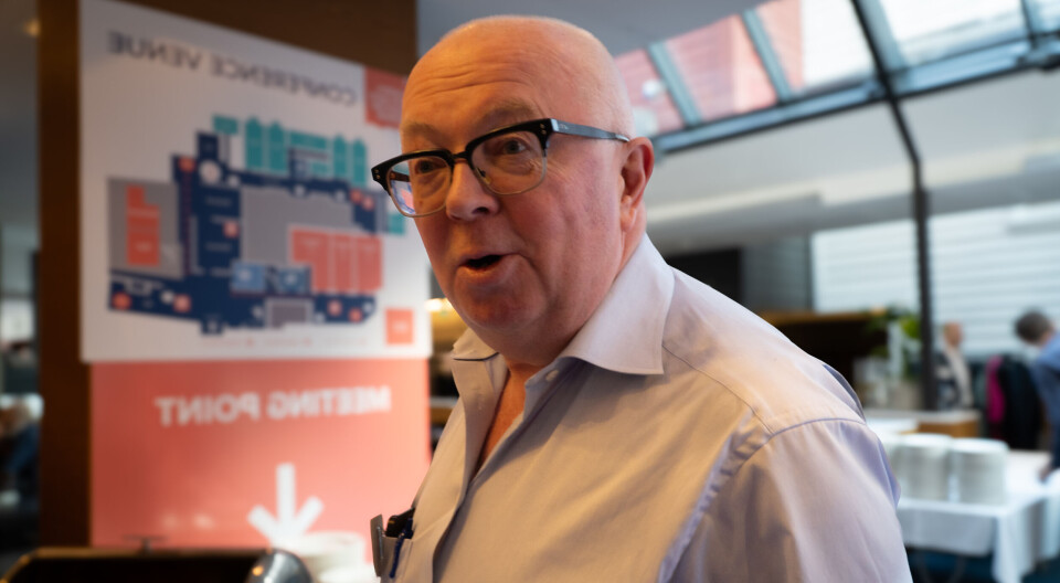 Gerhard Alsaker under NASF-konferansen i Bergen.