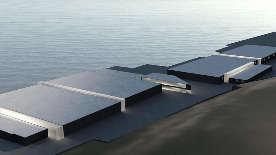 Slik ser man for seg at anlegget til Sande Aqua skal se ut. Illustrasjon: Sande Aqua.