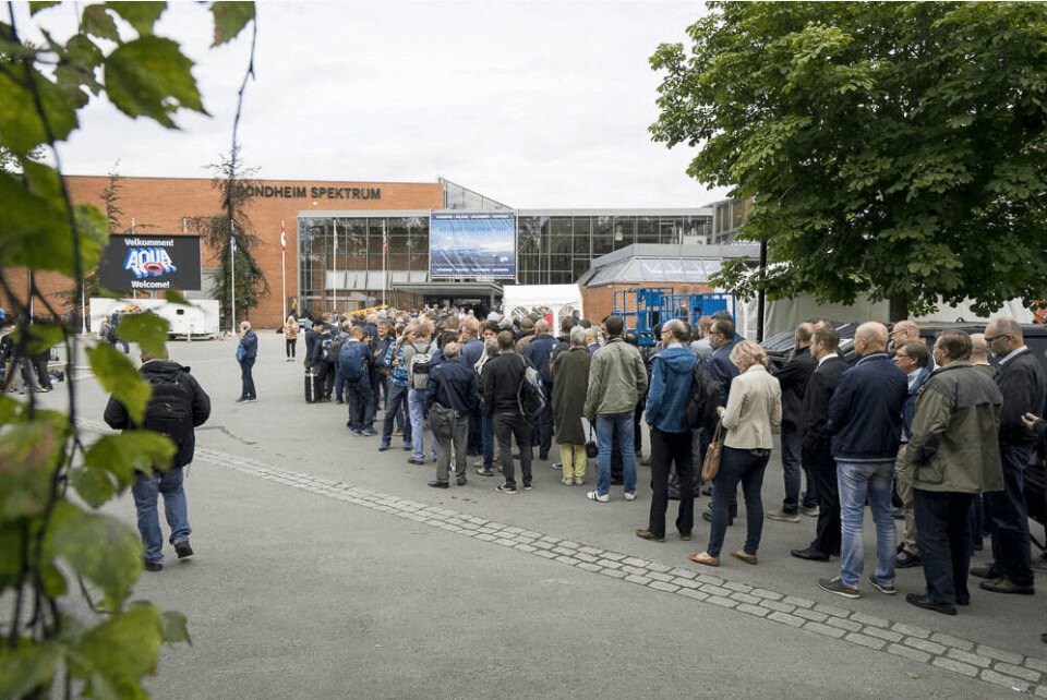 Under årets Aqua-Nor ventes det i overkant av 600 utstillere fra 26 land, og mer enn 27 000 besøkende fra opptil 75 land. Foto: Aqua Nor.