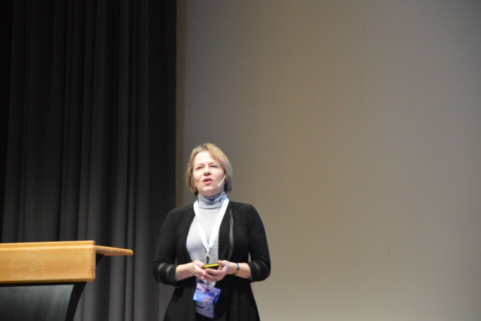 Nofima forsker Turid Mørkøre under Sjømatdagene 2018. Foto: Katarina Berthelsen.