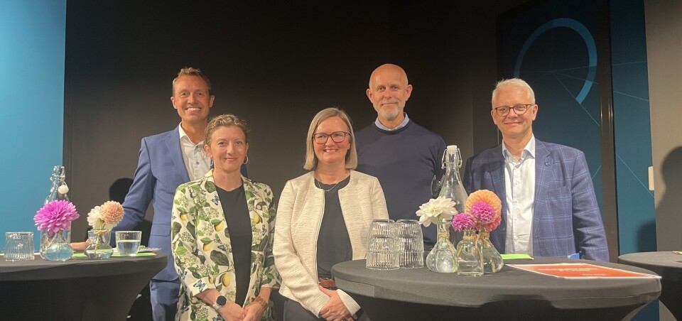 Fra venstre: Christian Chramer, Katja Enberg, Nina Santi, Bjørn Egil Asbjørnslett og Nils Gunnar Kvamstø.