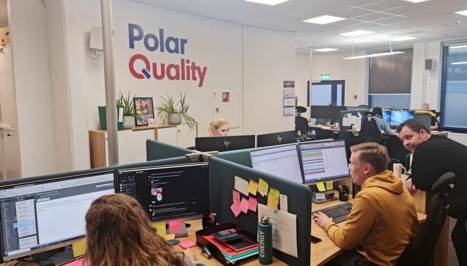 Kontorlandskapet hos Polar Quality.
