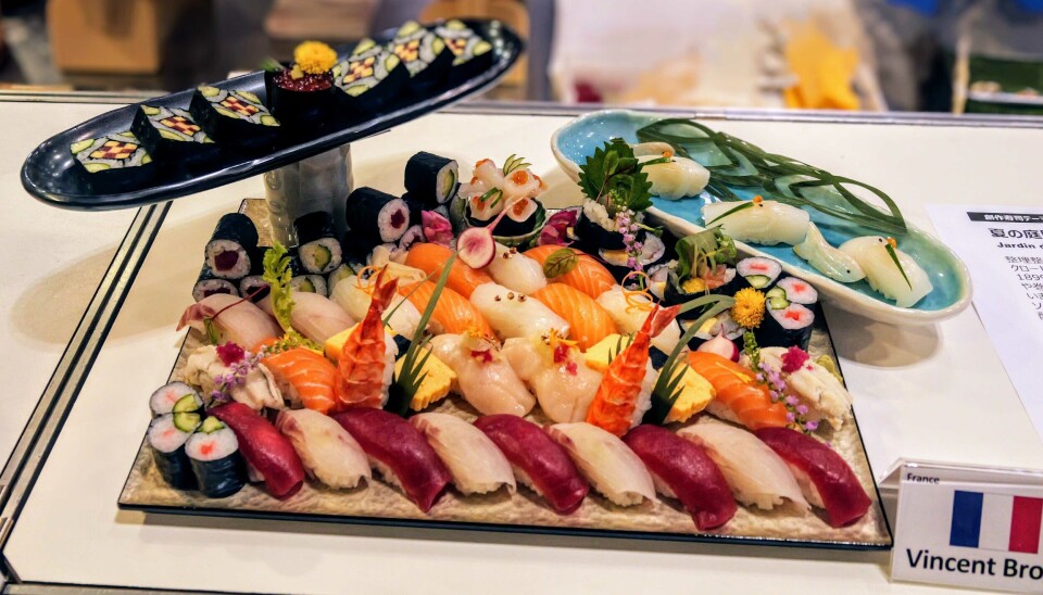 Sushi laget av Vincent Broggi.