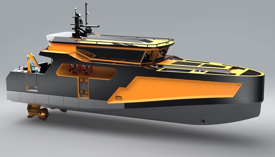 Illustrasjonskonsept av det nye fartøyet.