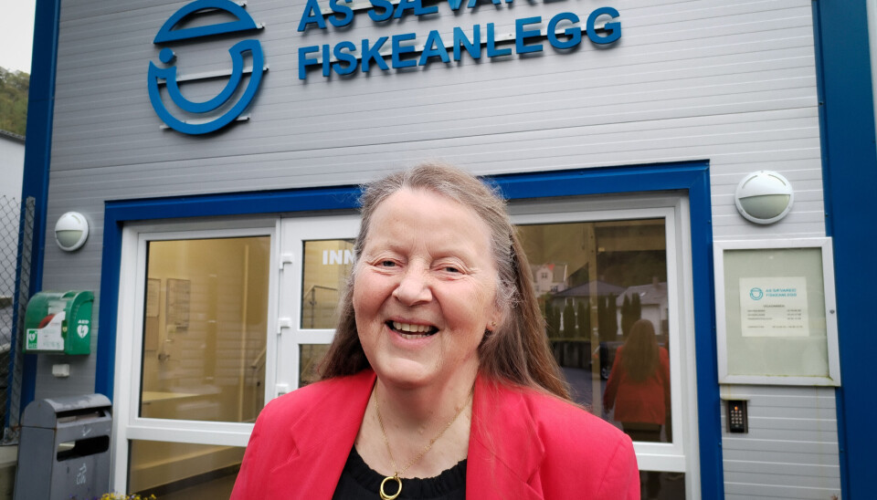 Torild Lohne er en av foregangspersonene i oppdrettsnæringen. Ofte som eneste kvinne på
møter og arrangementer i en mannsdominert næring.
