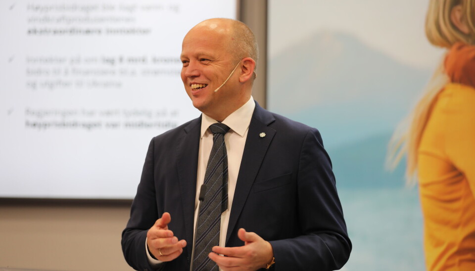Finansminister Trygve Slagsvold Vedum.