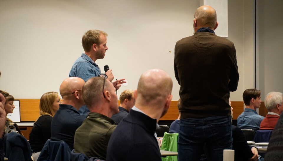 Det var 80 påmeldte til fagseminaret om automatisk lusetelling, og helt fullsatt.