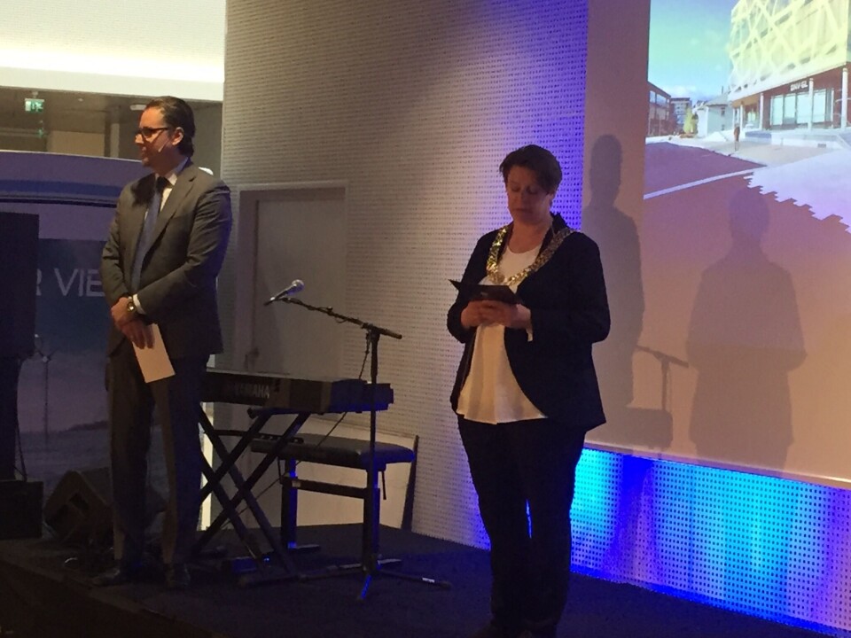 Bergens ordfører Marte Mjøs Persen under DNV GLs åpning av nye lokaler og kontorer. Foto: Vibeke Blich.