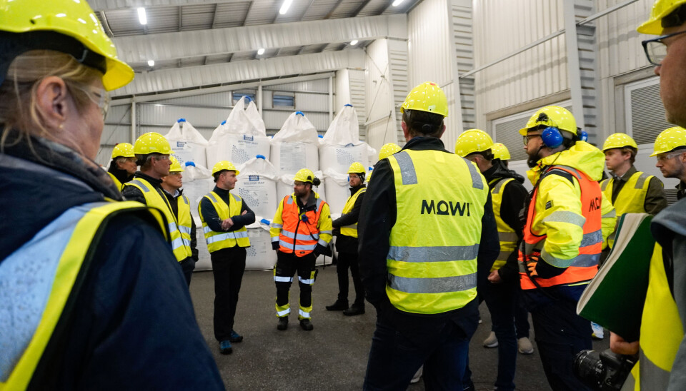 Over 80 personer var med på turene knyttet til Mowi sin kapitalmarkedsdag. Disse 80 ble delt opp i fire grupper, som hver fikk omvisning på anlegget.