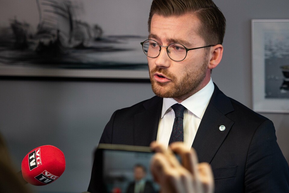 Klima- og miljøminister Sveinung Rotevatn la frem stortingsmeldingen fredag. Foto: Snorre Tønset/Klima- og miljødepartementet