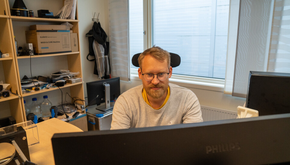 Havforskar Mats Huserbråten har eit snev av Reodor Felgen, og er no i gang med å utvikle ein drone som skal detektere perlesnormanet.