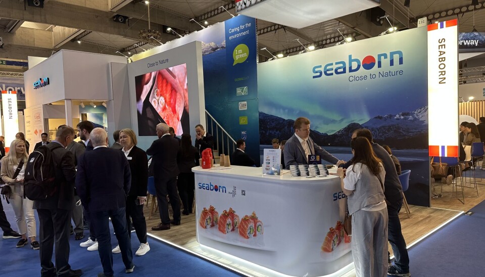 Seaborn-stand på messe.